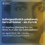Veranstaltung Getrud Kolmar | © Evangellische Akademie Sachsen-Anhalt